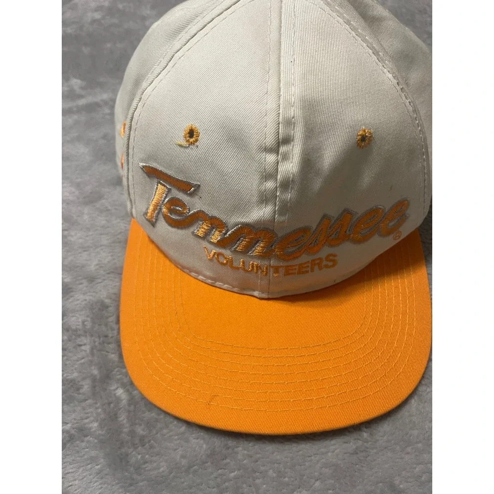 Vintage Sports Specialties Tennessee Volunteers The Twill Snapback Hat White - Picture 2 of 11